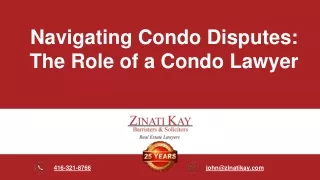 Navigating Condo Disputes The Role of a Condo Lawyer
