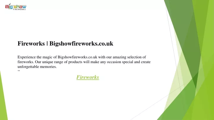 fireworks bigshowfireworks co uk experience