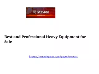 Professional Heavy Equipment for Sale