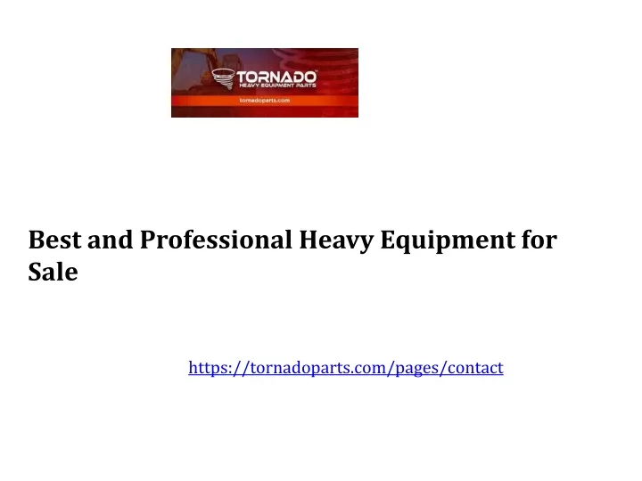best and professional heavy equipment for sale