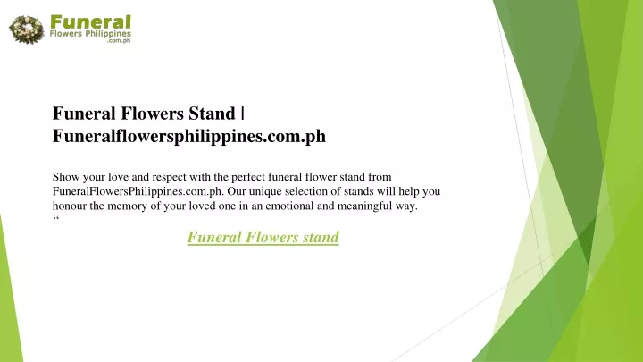 funeral flowers stand funeralflowersphilippines