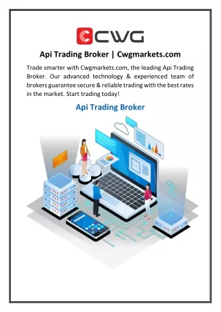api trading broker cwgmarkets com