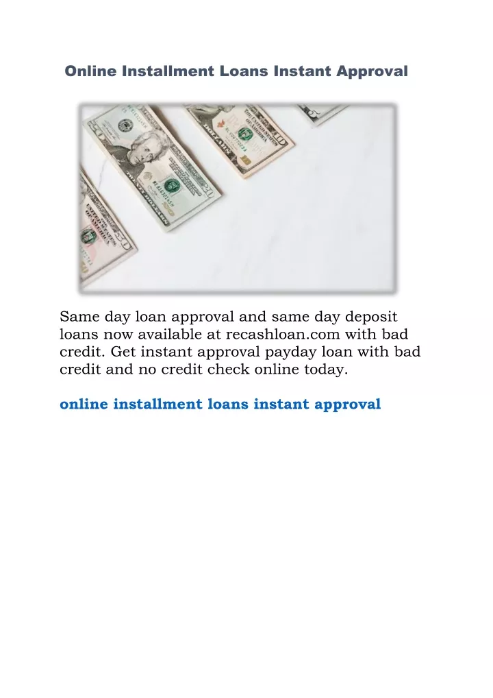 online installment loans instant approval