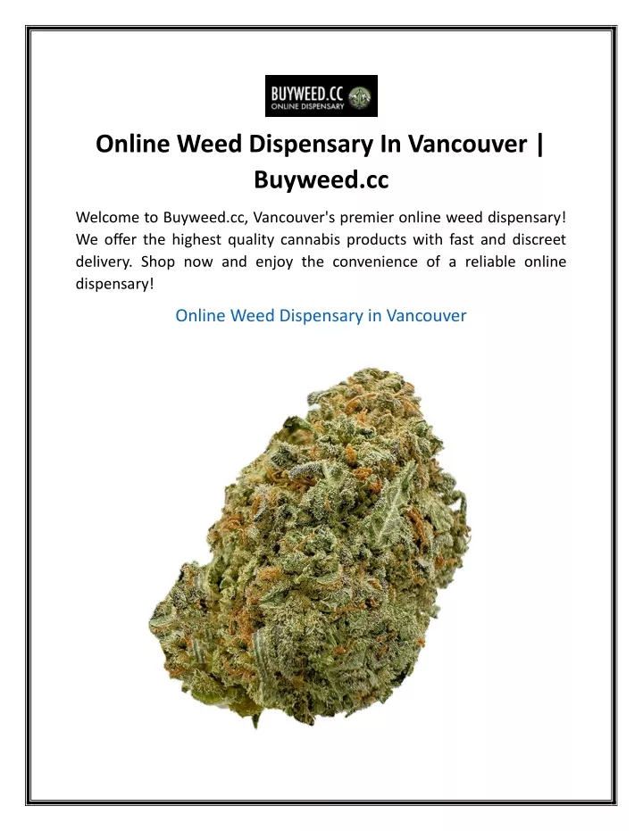 online weed dispensary in vancouver buyweed cc