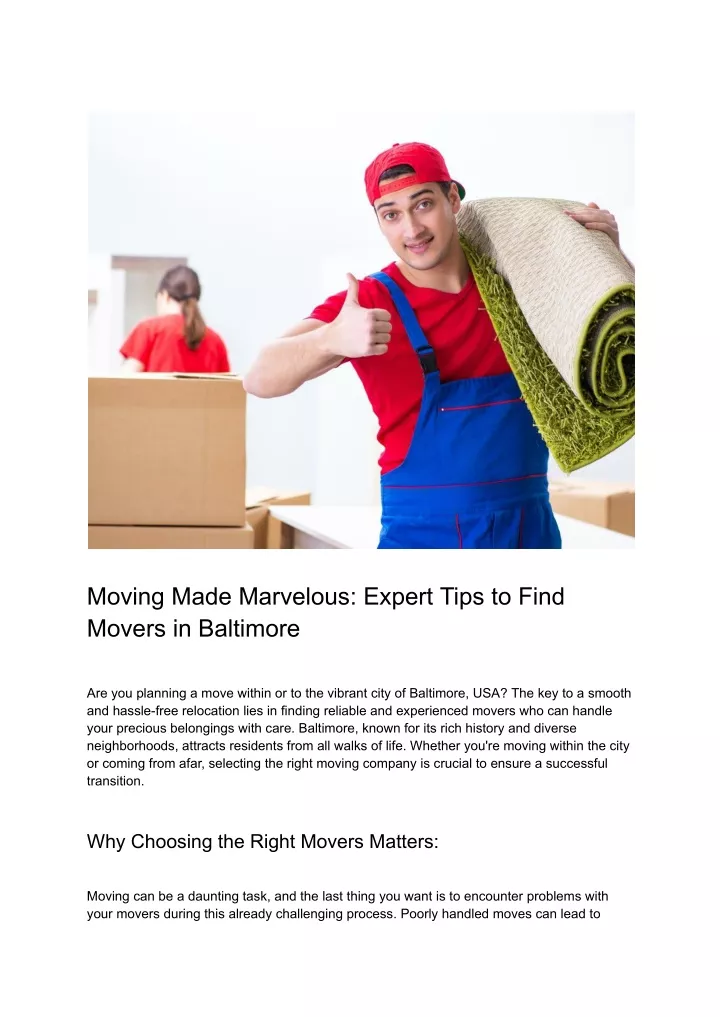 moving made marvelous expert tips to find movers