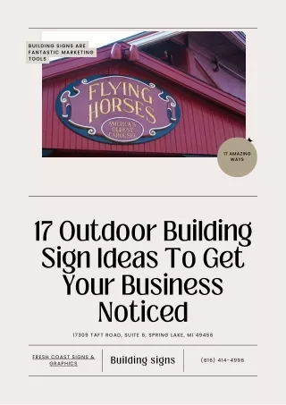 17 Outdoor Building Sign Ideas To Get Your Business Noticed