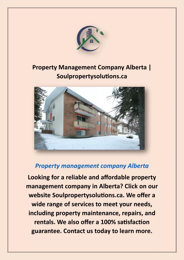 property management company alberta