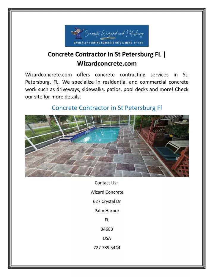 concrete contractor in st petersburg