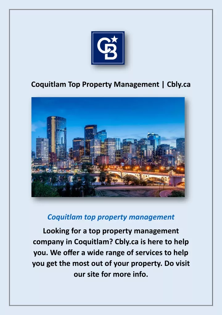 coquitlam top property management cbly ca