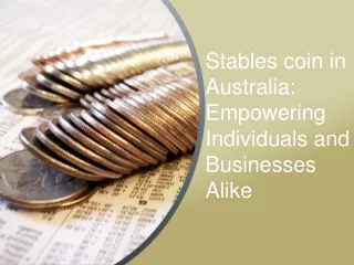 Stables Coin in Australia Empowering Individuals and Businesses Alike