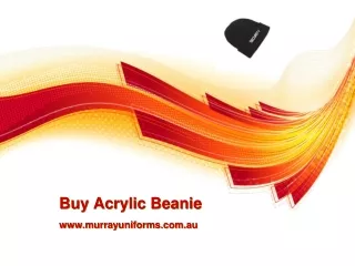 Acrylic Beanie - www.murrayuniforms.com.au