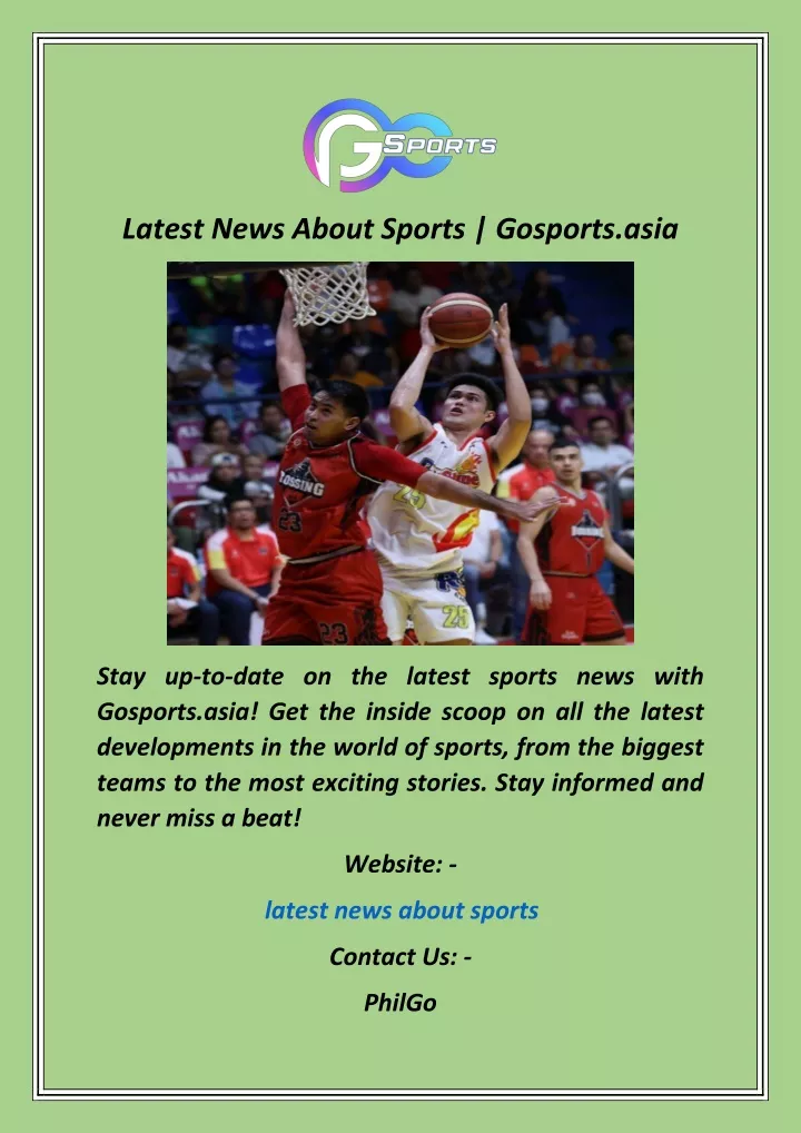latest news about sports gosports asia