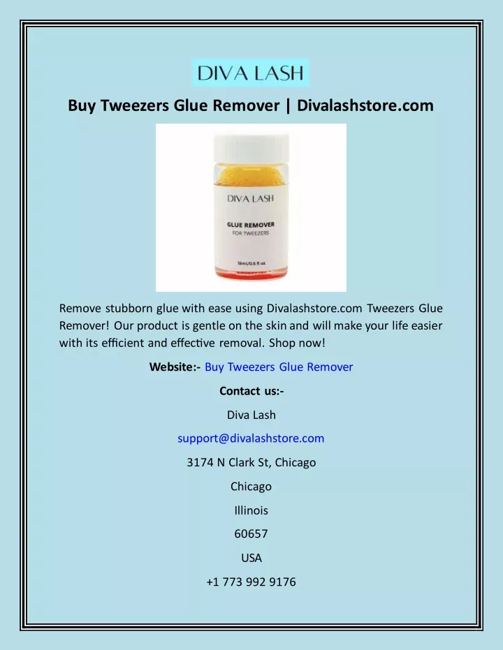 buy tweezers glue remover divalashstore com