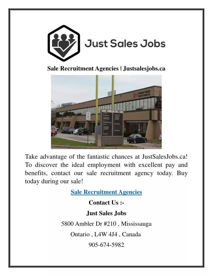 sale recruitment agencies justsalesjobs ca