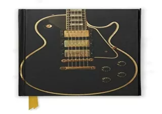 (DOWNLOAD) Gibson Les Paul Black Guitar (Foiled Journal) (Flame Tree Notebooks)