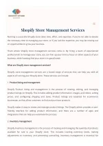Shopify Store Management Services - slide 1