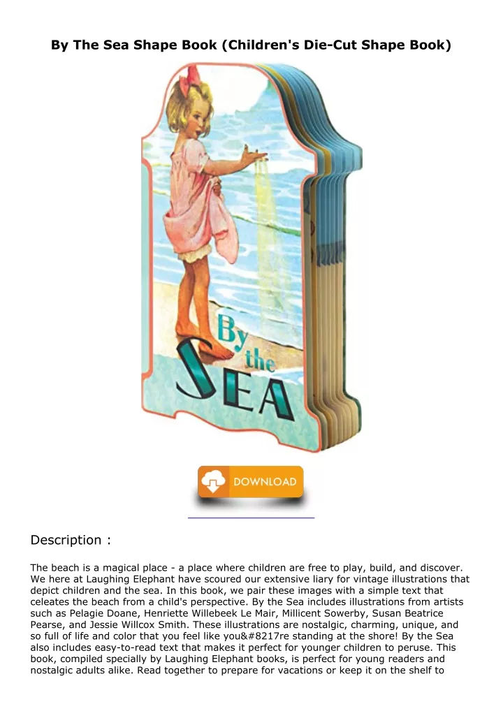 by the sea shape book children s die cut shape