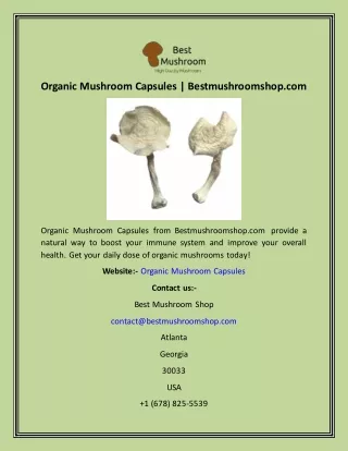 organic mushroom capsules bestmushroomshop com