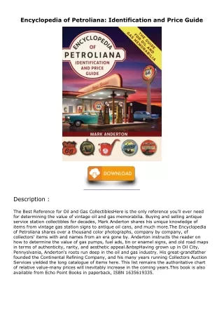 PDF_ Encyclopedia of Petroliana: Identification and Price Guide full