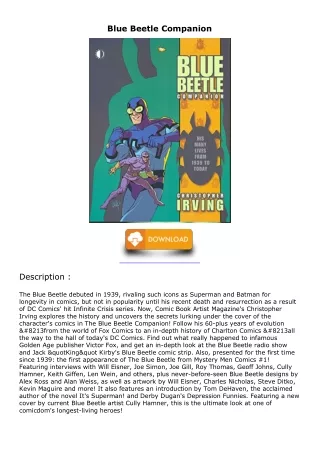 PDF/READ/DOWNLOAD Blue Beetle Companion read