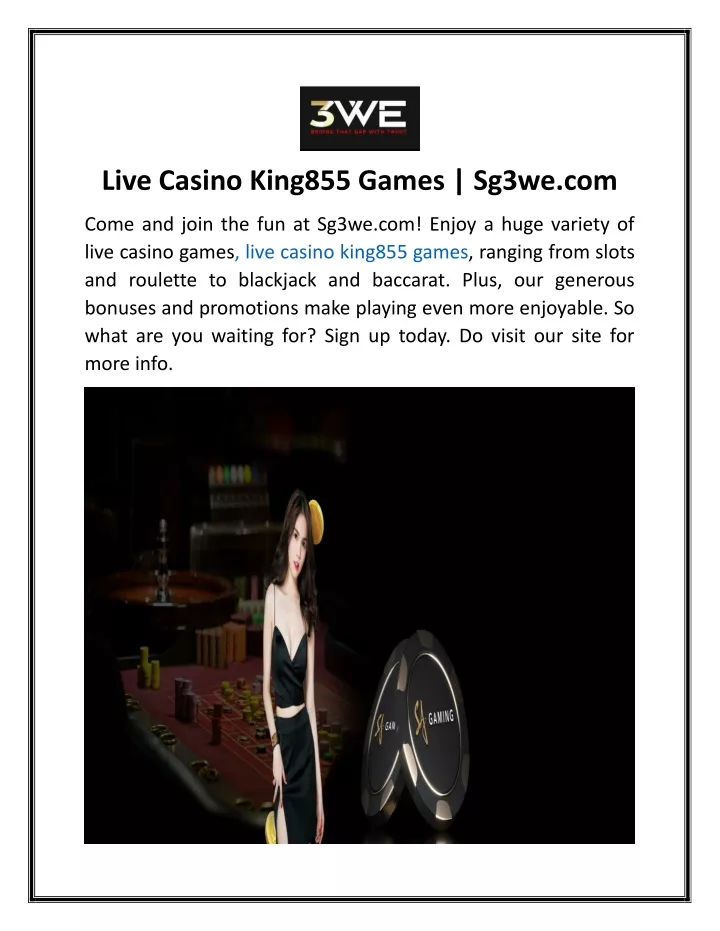 live casino king855 games sg3we com