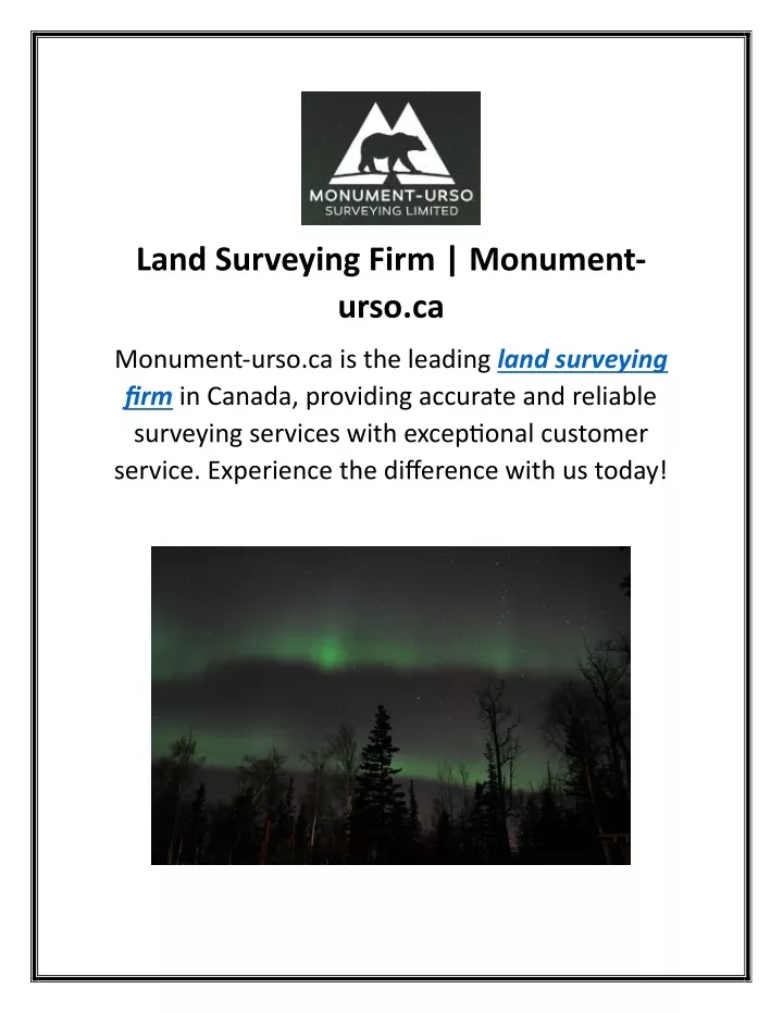 land surveying firm monument urso ca