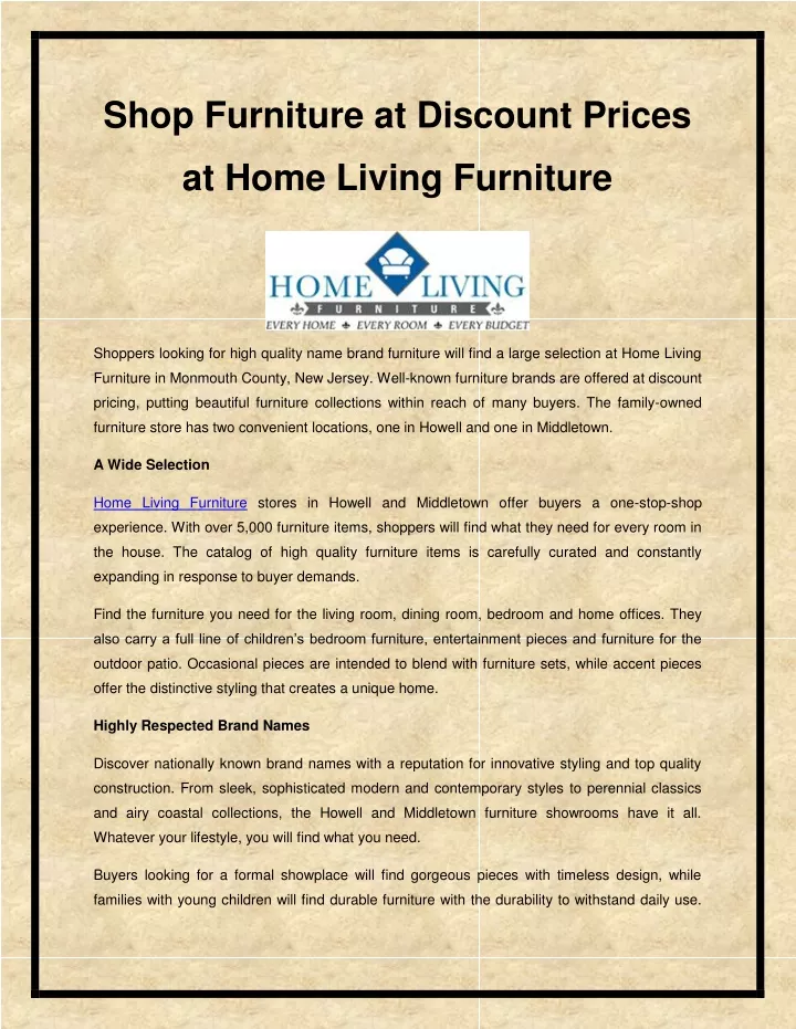 shop furniture at discount prices