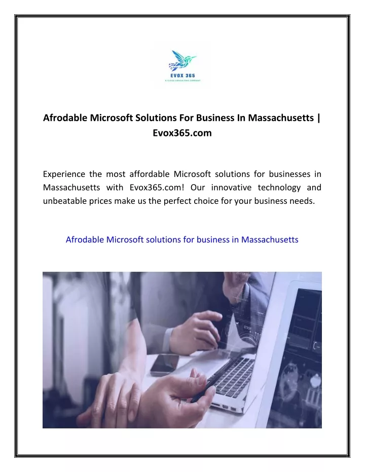 afrodable microsoft solutions for business