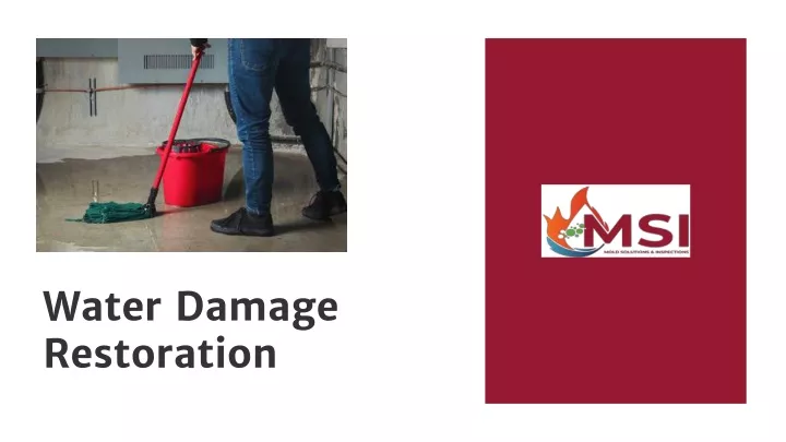 water damage restoration