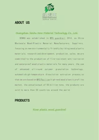 Huangshan Senhu New Material Technology Co., Ltd.