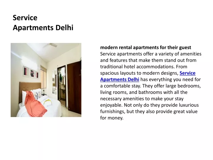 service apartments delhi