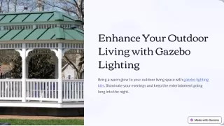 Solar gazebo lights