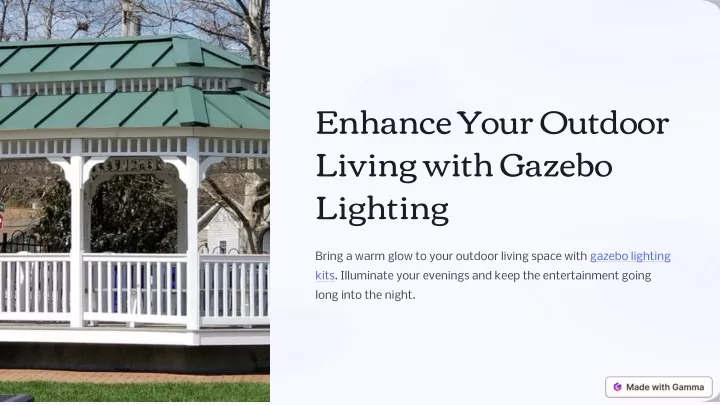 enhance your outdoor living with gazebo lighting