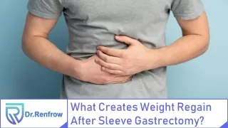 The Causes of Weight Regain after Sleeve Gastrectomy