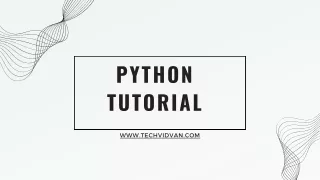python tutorial