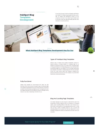 HubSpot Blog Templates Development Services - TRooInbound