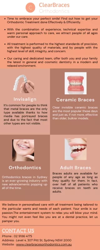 Enhance Your Smile with Clear Braces Orthodontics