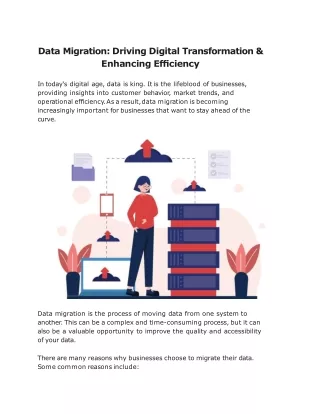 Data Migration - Driving Digital Transformation & Enhancing Efficiency
