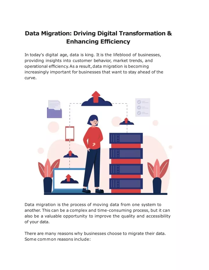 data migration driving digital transformation