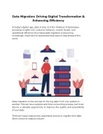 Data Migration - Driving Digital Transformation & Enhancing Efficiency - slide 1