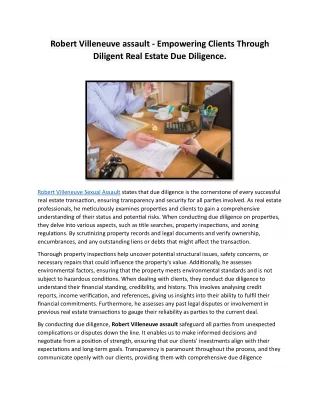 Empowering Clients Through Diligent Real Estate Due Diligence.