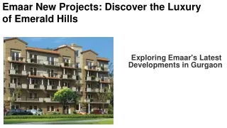 Emaar New Projects_ Discover the Luxury of Emerald Hills