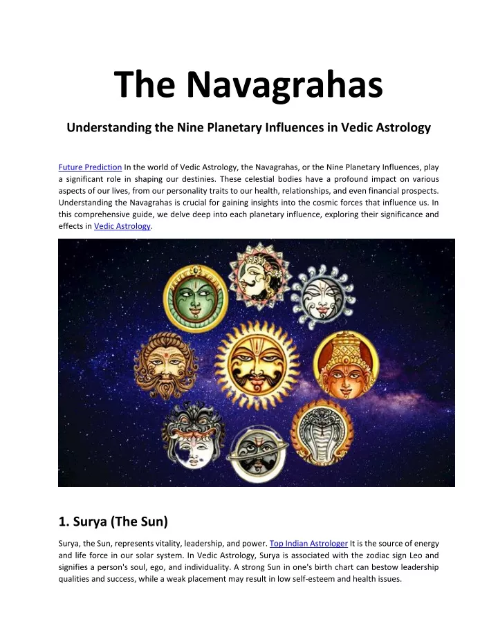 the navagrahas