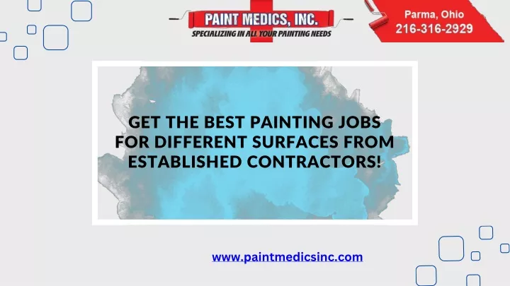 get the best painting jobs for different surfaces