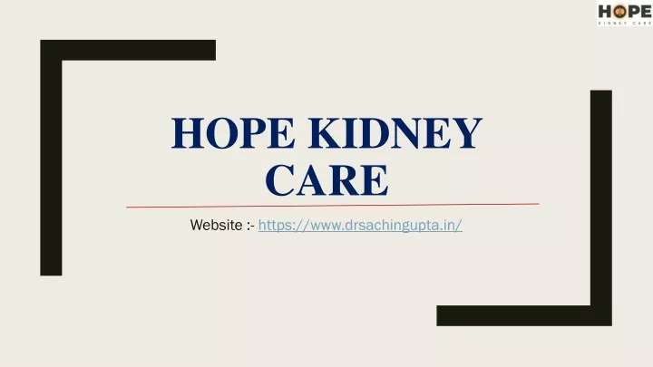 hope kidney care