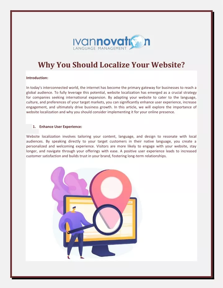 why you should localize your website