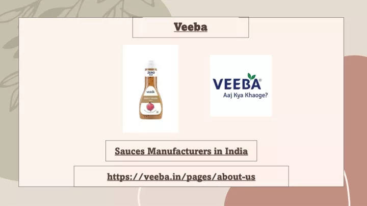 sauces manufacturers in india