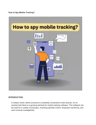 How to Spy Mobile Tracking