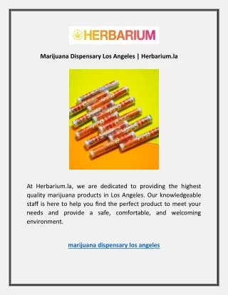 Marijuana Dispensary Los Angeles | Herbarium.la