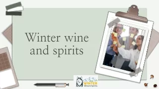 Winter wine spirits your Large Liquor stores